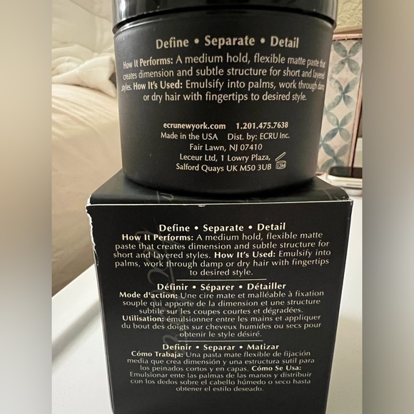 NIB Sealed Ecru New York Texture Defining Paste - Picture 2 of 2